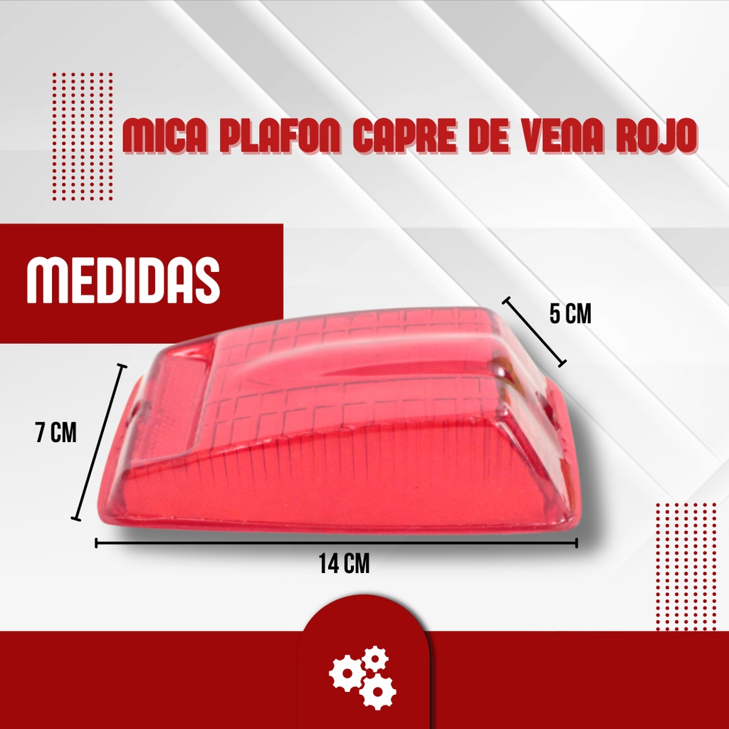Mica Plafon Capre De Vena Rojo