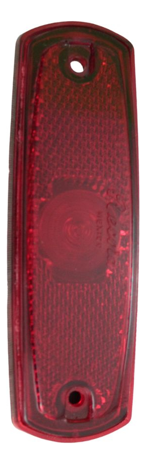 Plafon Rectangular Reflector Rojo Con Soquet