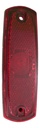 Plafon Rectangular Reflector Rojo Con Soquet