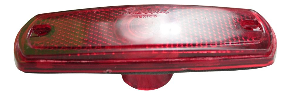 Plafon Rectangular Reflector Rojo Con Soquet