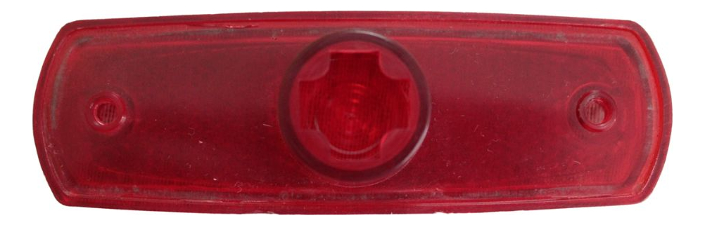 Plafon Rectangular Reflector Rojo Con Soquet