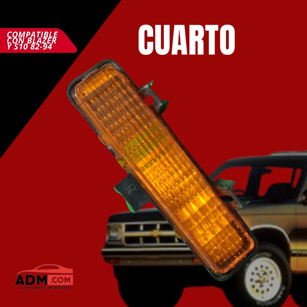 Cuarto Blazer / S10 1982-1994 Ambar Derecho