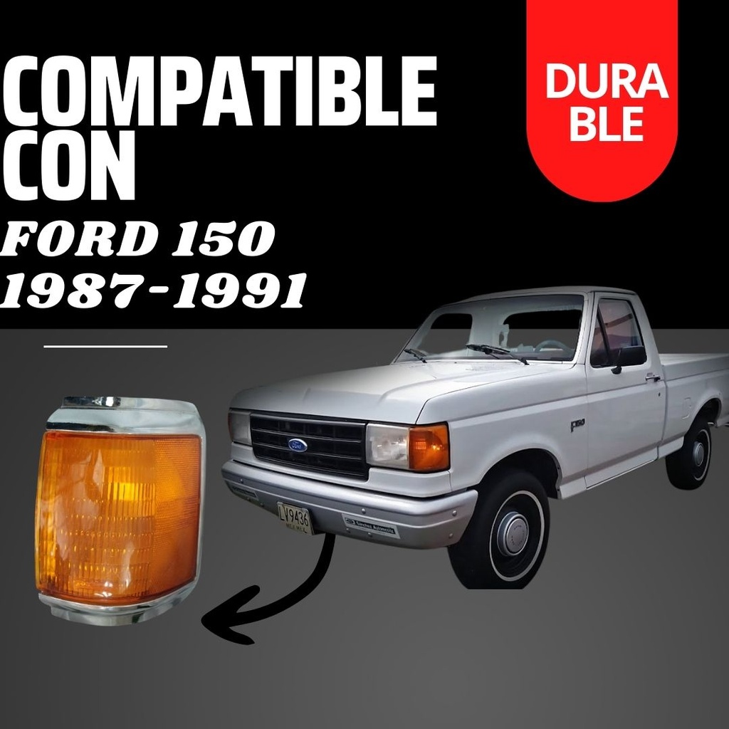 Cuarto Punta Cromado Ford F-150 87-91 Izquierdo