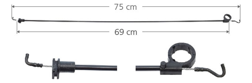 Chicote Cerradura Vw Pointer/pointer Pu 97-05  2 Puertas 75c