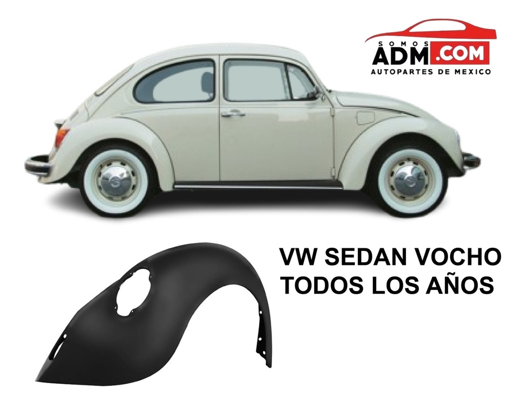 Salpicadera Volkswagen Sedan Vocho Todos Los Modelos Trasera