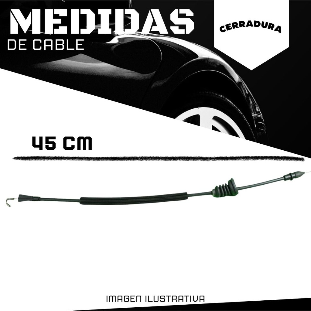 Cable Para Cerradura Volkswagen Jetta 1999-2006 A4 Delantero