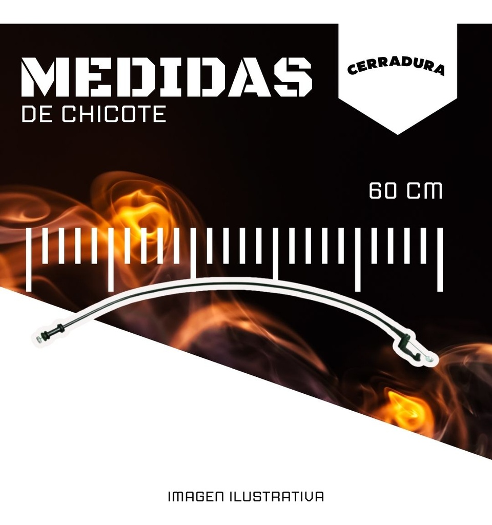 Chicote Cerradura Ford Ikon 2002-2006 Trasero