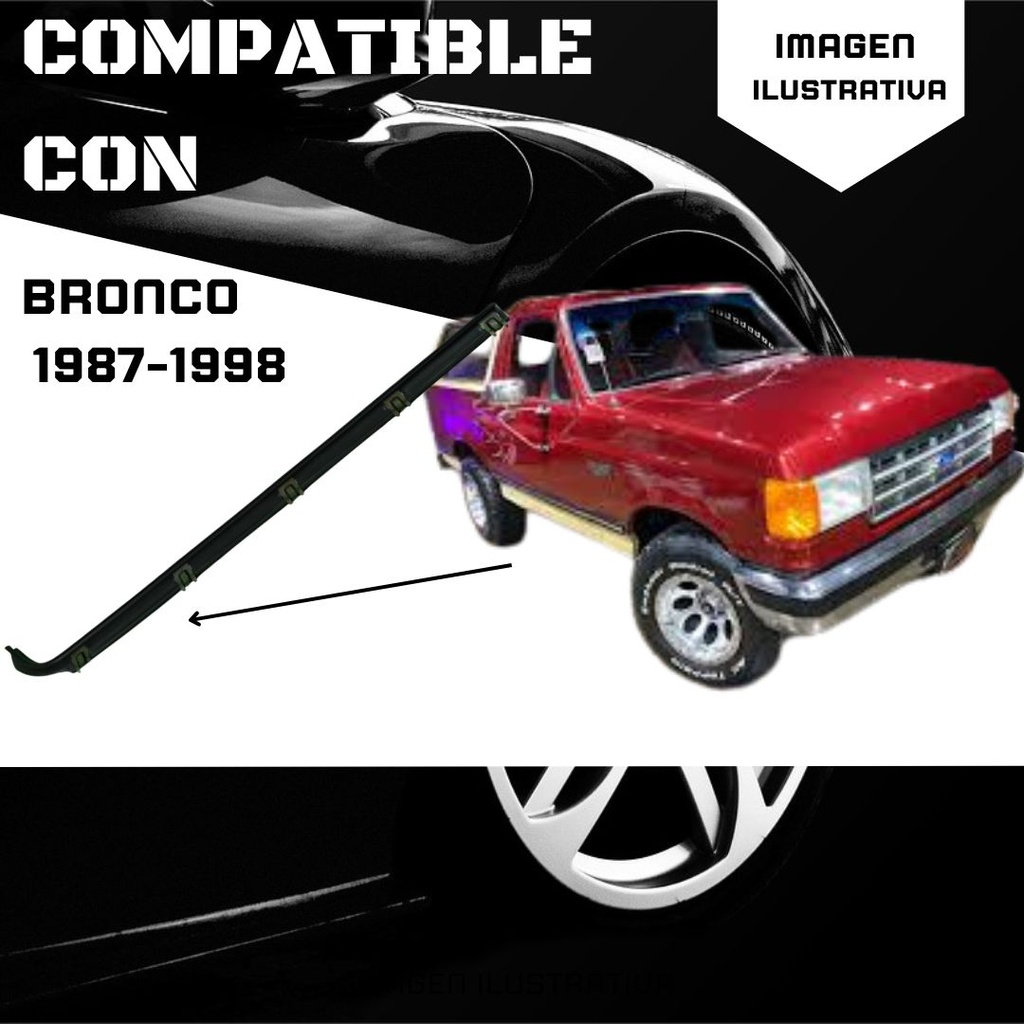 Moldura Cañuela Botagua Ford Bronco 87-98 Exterior Izq
