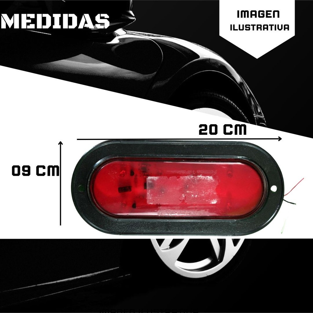 Plafon Con Led Estrobo Rojo Universal Carro/camioneta/trail