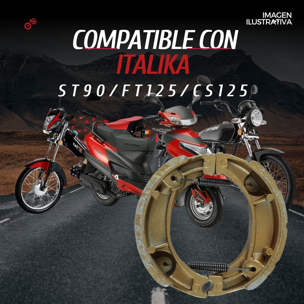 Balata Freno Tambor Italika St90,ft125,cs125