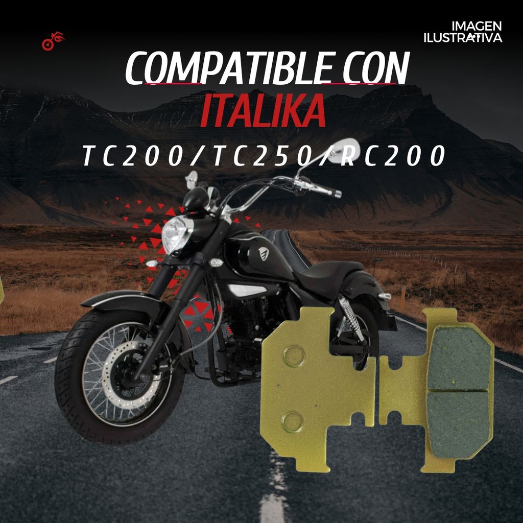 Balata Freno Disco Italika Para Tc200,tc250,rc200
