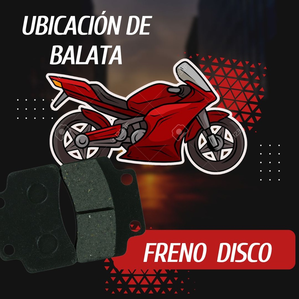 Balata Freno Disco Para Moto Gy6-125t Triton Zip-90