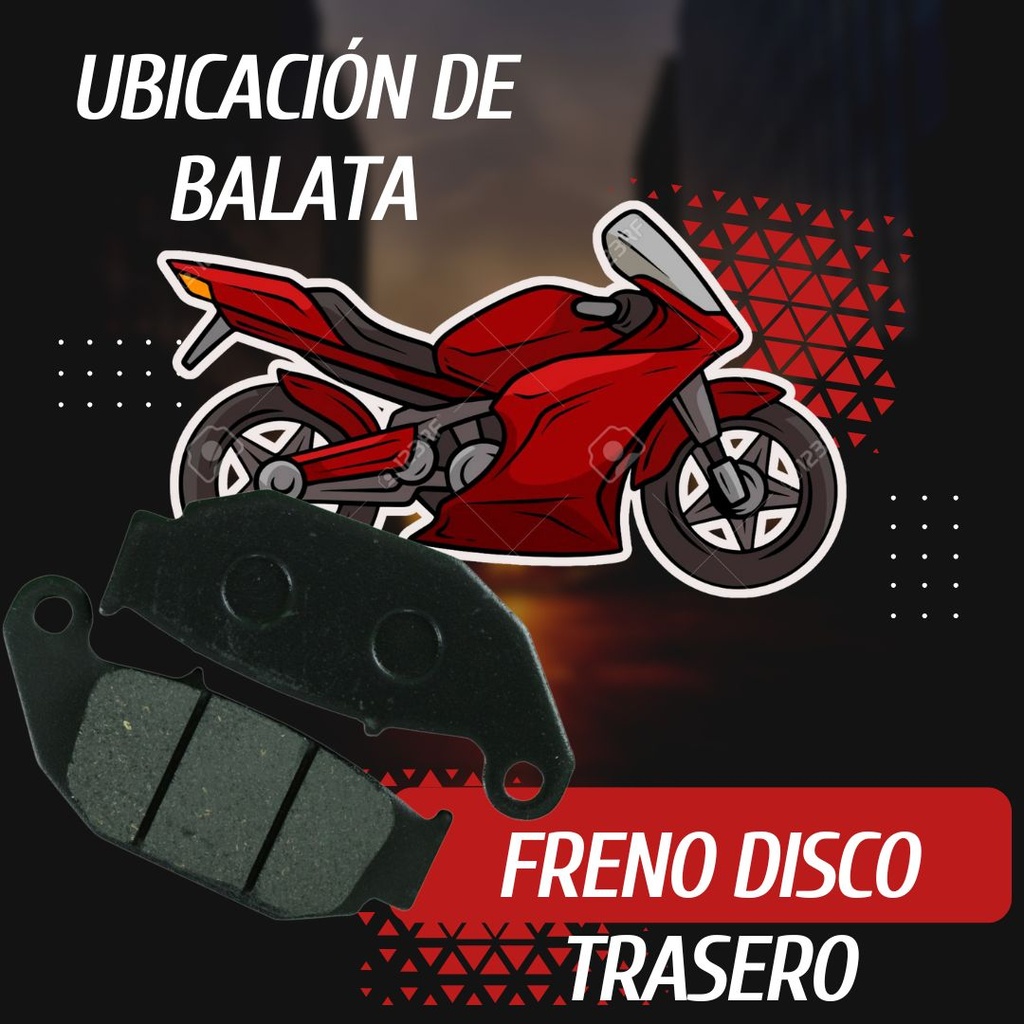 Balata Freno Disco Trasero Para Honda Cb150 Invicta
