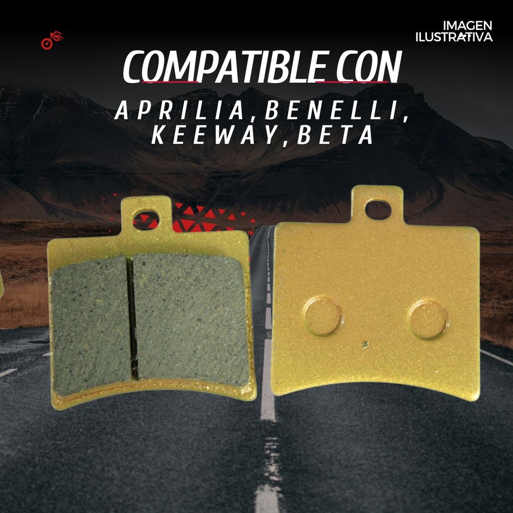 Balata De Freno De Disco Aprilia, Benelli, Keeway, Beta