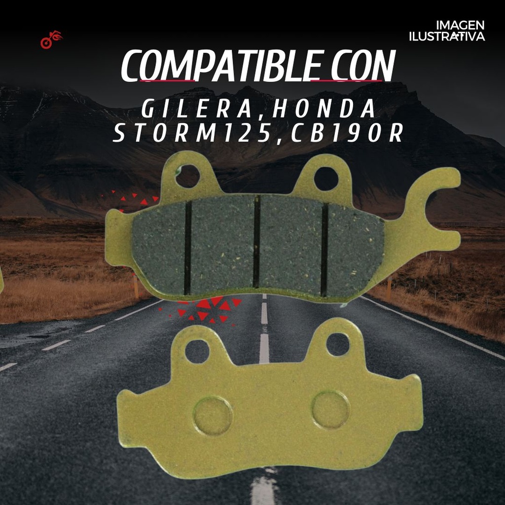 Balata Freno Disco Gilera, Honda Storm125, Honda Cb190r