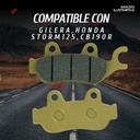 Balata Freno Disco Gilera, Honda Storm125, Honda Cb190r