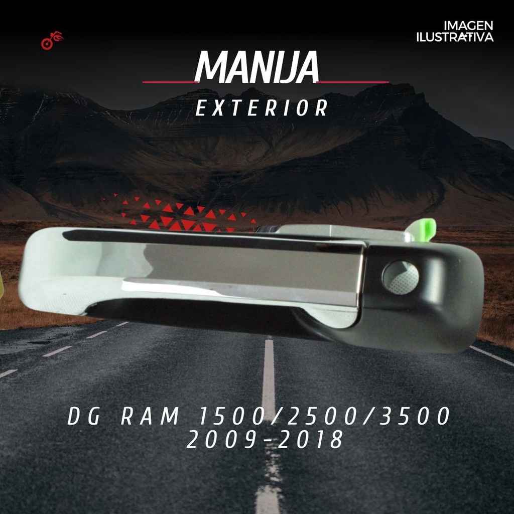 Manija Exterior Dodge Ram 2015 Hu Cromada