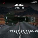 Manija Interior Chevrolet Tornado 2012-2017 Negra Plastico