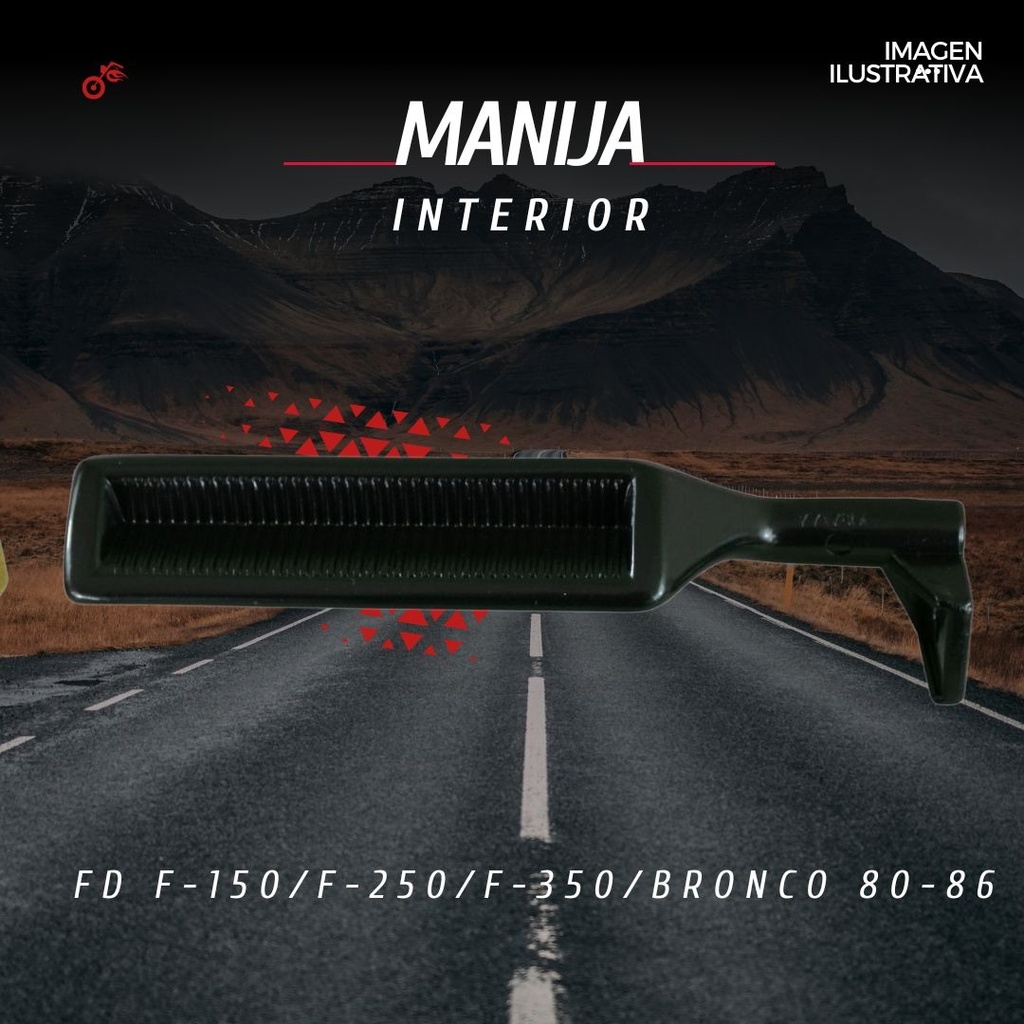Manija Interior Ford F-150/f-250/f-350/bronco 1980-1986 Zinc