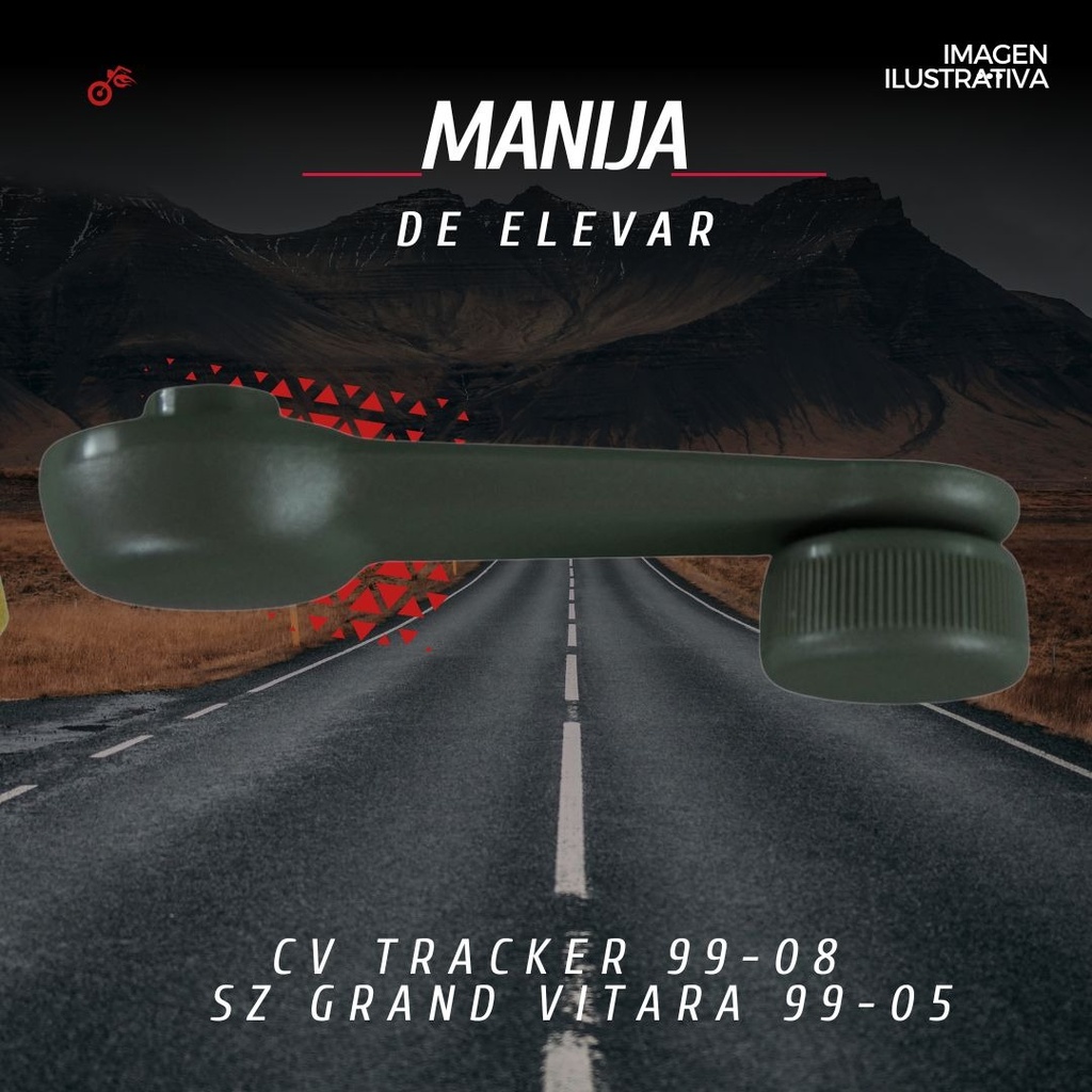 Manija Elevador Cv Tracker 99-04/grand Vitara 99-05 Perilla