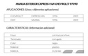 Manija Exterior Cv Express Van/ Gmc Savana 1996-2009 Hu Negr