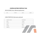 CONTROL MAESTRO KIA FORTE 14-18