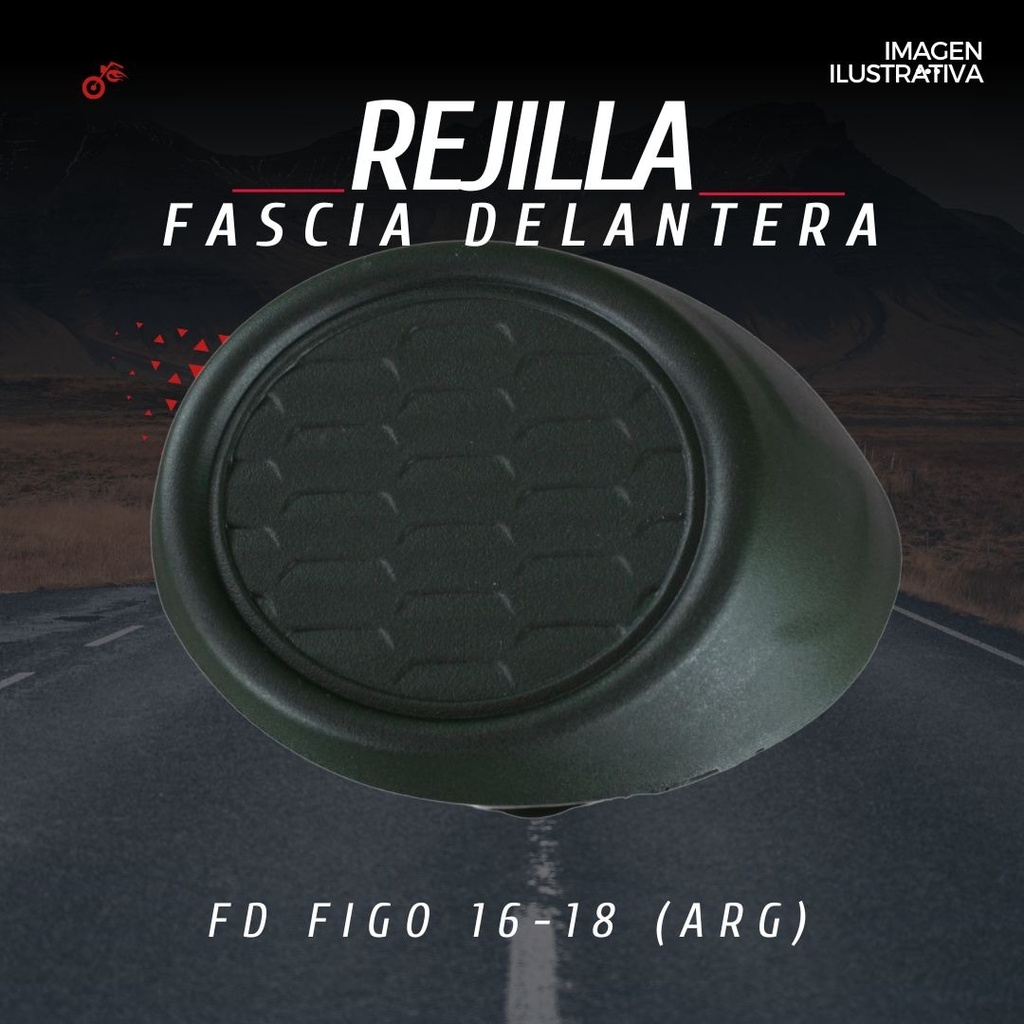 Rejilla Fascia Delan Fd Figo 16-18 S/hoyo P/faro Izq