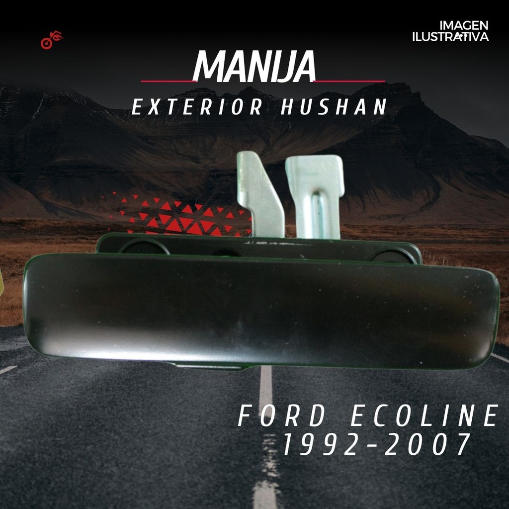 Manija Exterior Ford Econoline 1996 Hu Negra