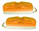 Plafon Hella 16 Leds Ambar 2 X 4  Fijo 2 Piezas