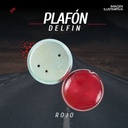 Plafon Delfin 3.5  Rojo Redondo Universal