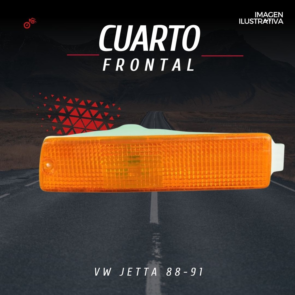 Cuarto Frontal Volkswagen  Jetta 1988-1991 Ambar