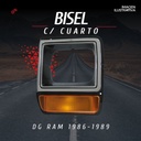 Bisel Dodge Ram 1986-1989 Cromado Con Cuarto