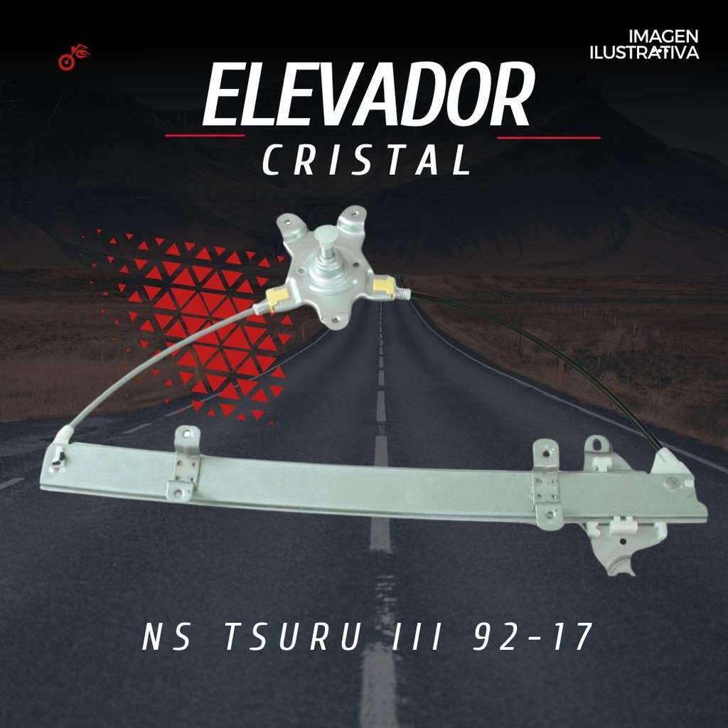 Elevador Cristal Ns Tsuru Ill 92-17 Manual Der Trasero Husha