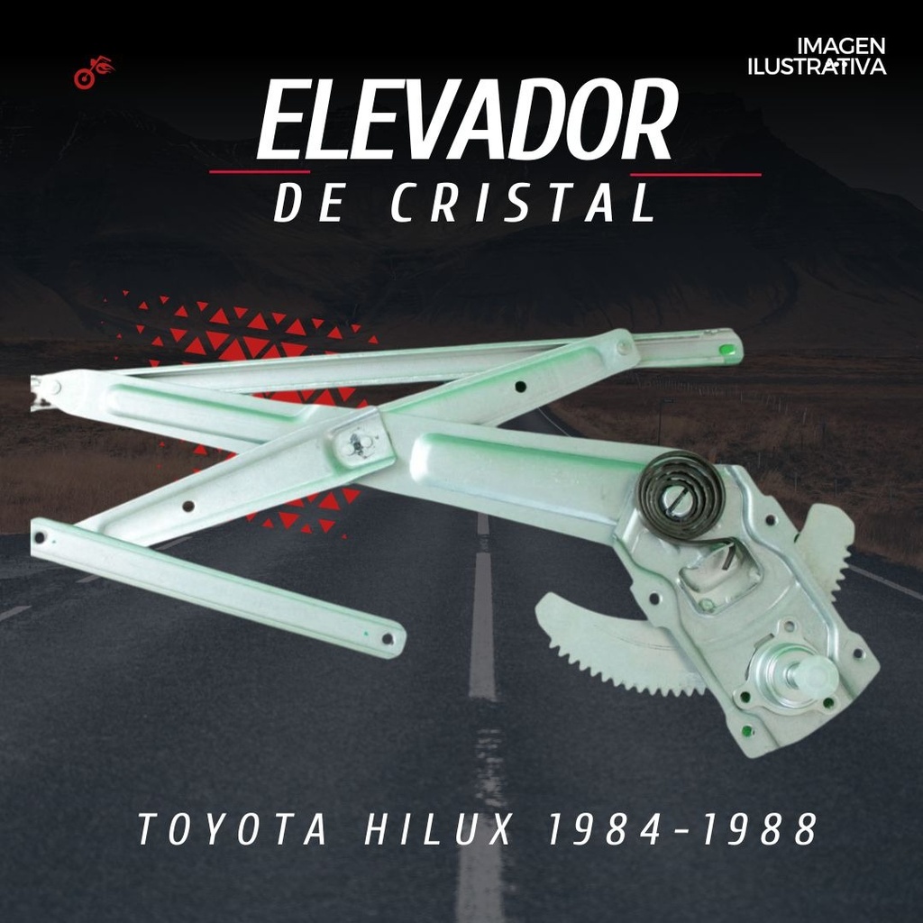 Elevador Cristal Toyota Pick Up/hilux 84-88 Normal