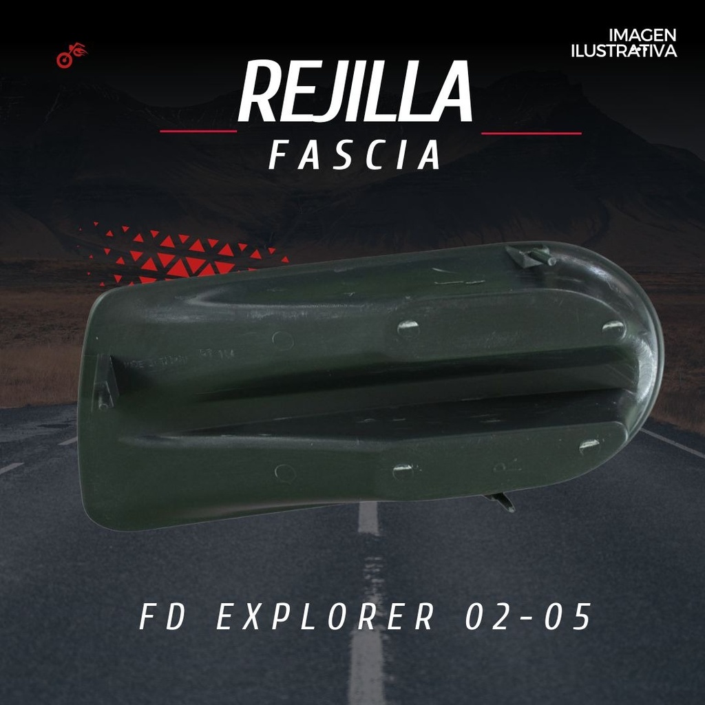 Rejilla Ford Explorer 2002 2003 2004 2005 Sin Hoyo Para Faro