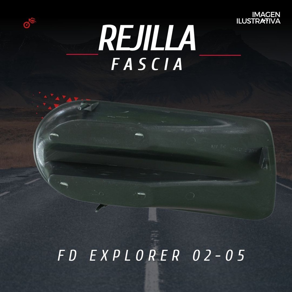 Rejilla Ford Explorer 2002 2003 2004 2005 Sin Hoyo Para Faro