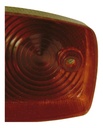 Mica Plafón Doble Óptica Universal Ambar/rojo