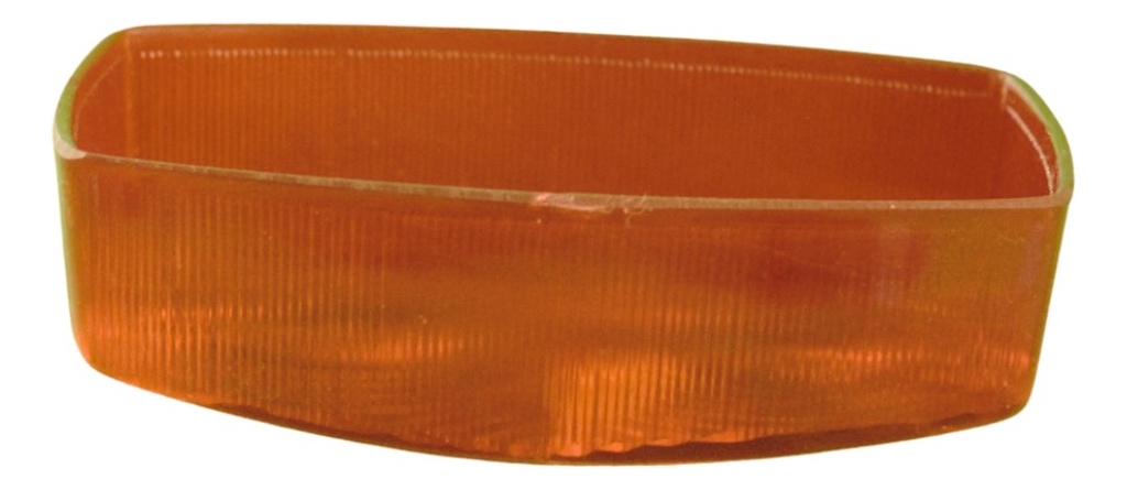 Mica Plafón Doble Óptica Universal Ambar/rojo