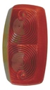 Mica Plafón Doble Óptica Universal Ambar/rojo