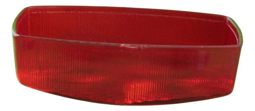 Mica Plafón Doble Óptica Universal Ambar/rojo