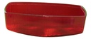 Mica Plafón Doble Óptica Universal Ambar/rojo