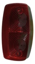 Mica Plafón Doble Óptica Universal Ambar/rojo