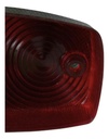 Mica Plafón Doble Óptica Universal Ambar/rojo