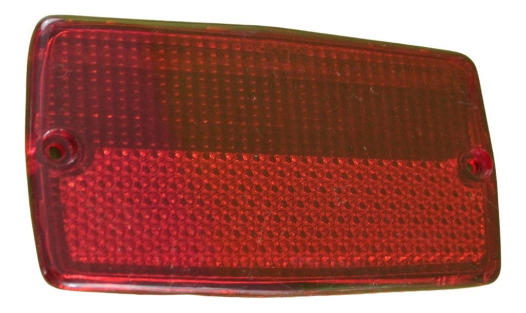 Mica Plafon Direcc Rectangular Rojo 2 Piezas