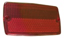 Mica Plafon Direcc Rectangular Rojo 2 Piezas