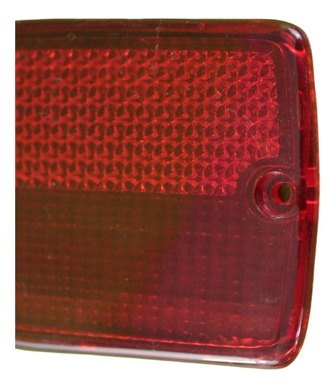 Mica Plafon Direcc Rectangular Rojo 2 Piezas