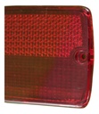 Mica Plafon Direcc Rectangular Rojo 2 Piezas