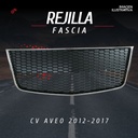 Rejilla Fascia Chevrolet Aveo 2012-2017 Central Cromo/negro