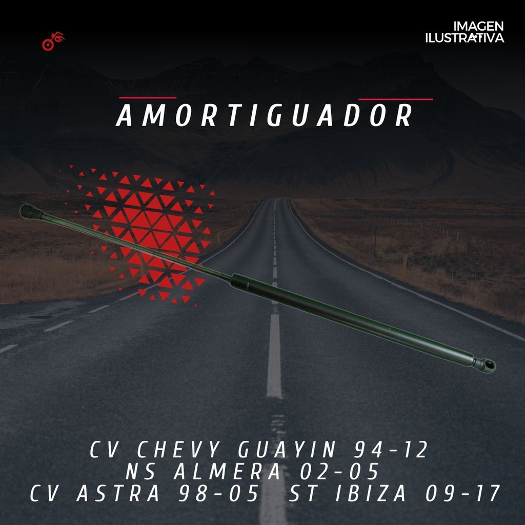 Amortiguador 5ta Puerta Chevy 94-12/ Ns Almera 02-05
