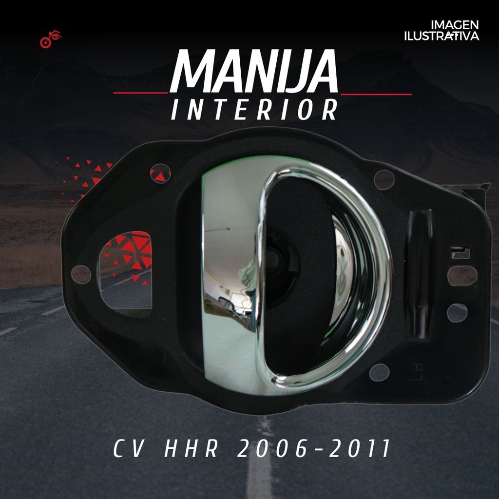 Manija Interior Izq Cromada Para Chevrolet Hhr 2006-2011